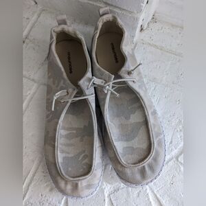 Maurices Beige Camouflage Slip-On Shoes